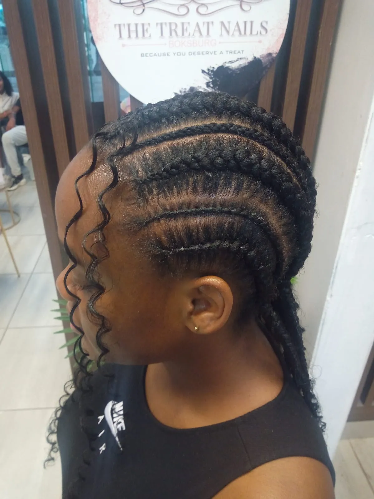 Silk press hairstyle example