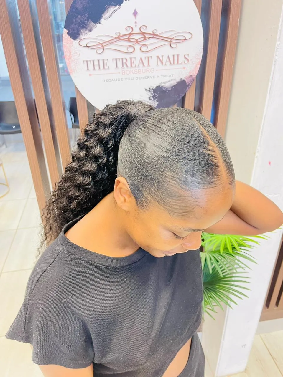Blow dry hairstyle example